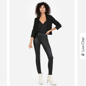 Express vegan leather leggings